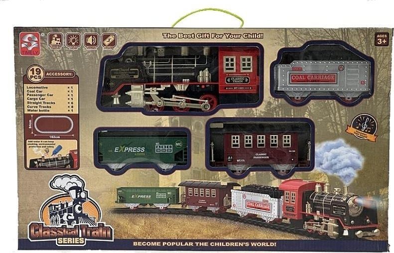 Kolejka na baterie 3 wagony + tor 18el