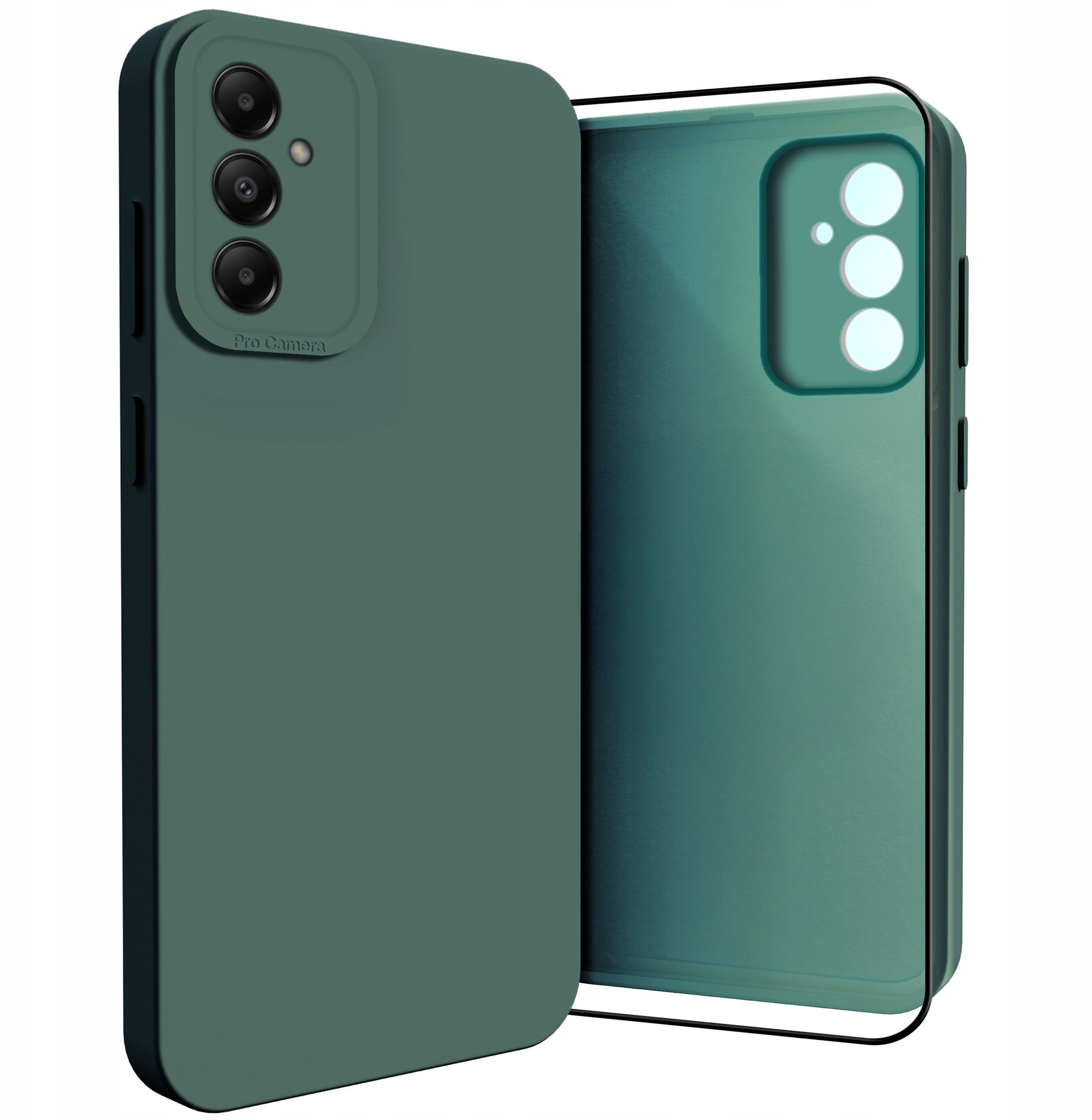 Etui do Samsung Galaxy A05s (Osłona Kamery, Zielone, Plecki, Case) Szkło