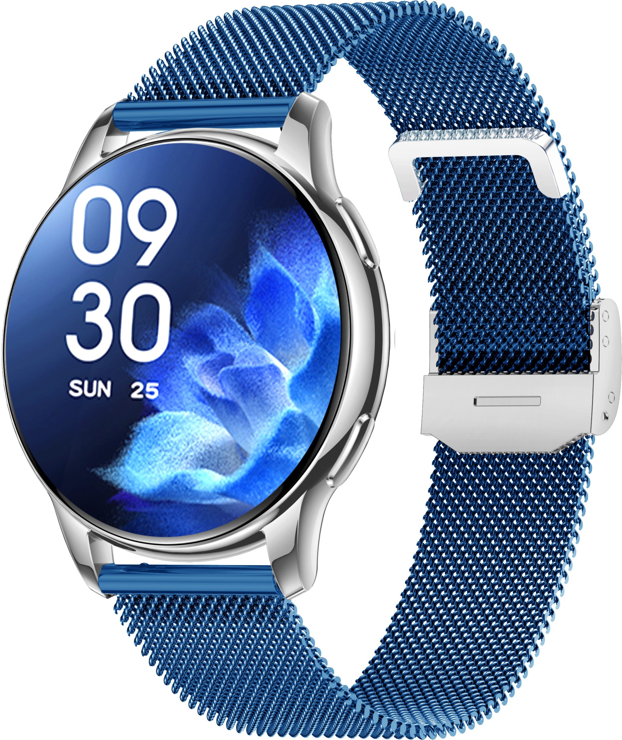 Smartwatch damski Rubicon -Asturia- - AMOLED rozmowy BT tętno SpO IP67 złoty