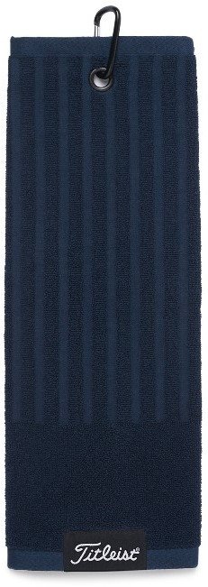Ręcznik do kijów golfowych Titleist Cotton Tri Fold (granatowy, 40,5 x 40,5 cm)