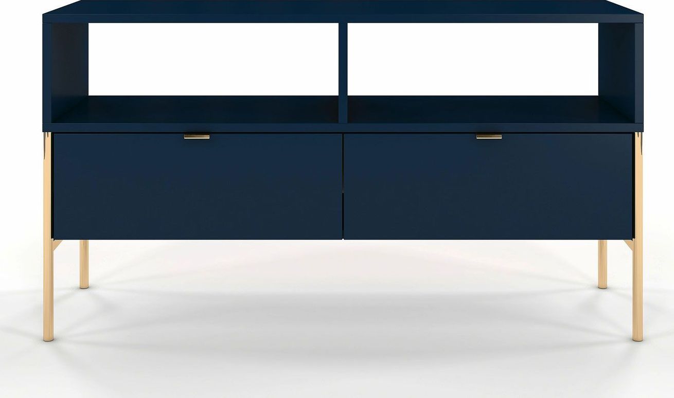 Elior Szafka RTV w stylu glamour Perilla 2X - Granat