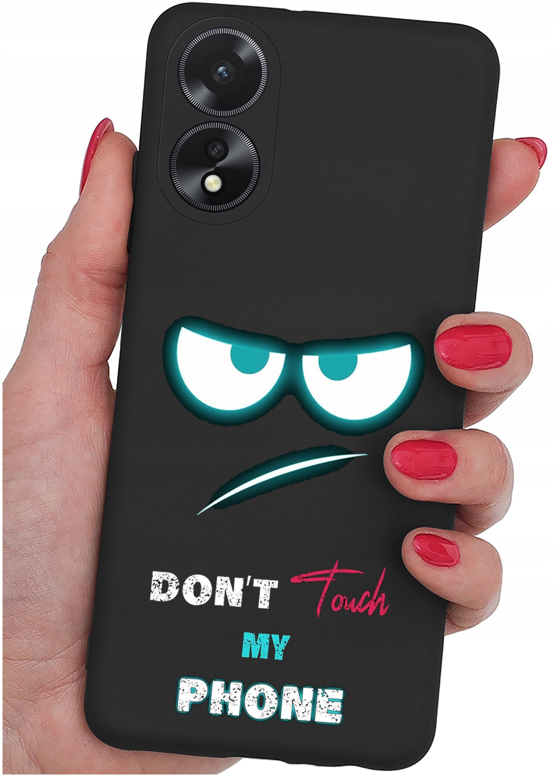 ETUI do Oppo A38 4G WZORY |SILIKONOWE MATT CASE + SZKŁO 9H