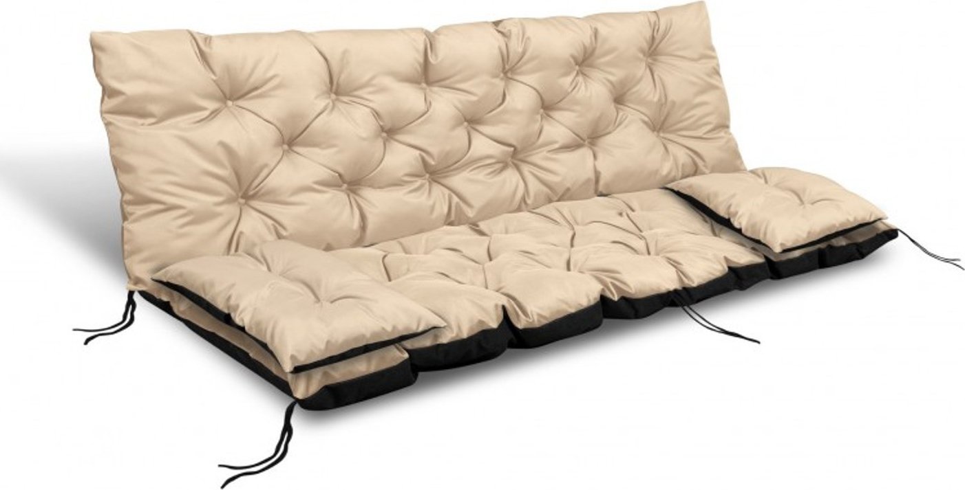 AIO FACTORY ZESTAW OGRODOWY 120x60x50CM + 2 PODUSZKI 42X42 CM BEŻOWY