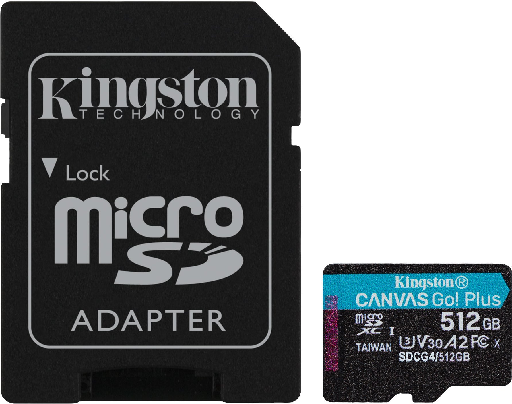 Karta Kingston Canvas Go! Plus (Gen4) MicroSDXC 512 GB Class 10 UHS-I/U3 A2 V30 (SDCG4/512GB)
