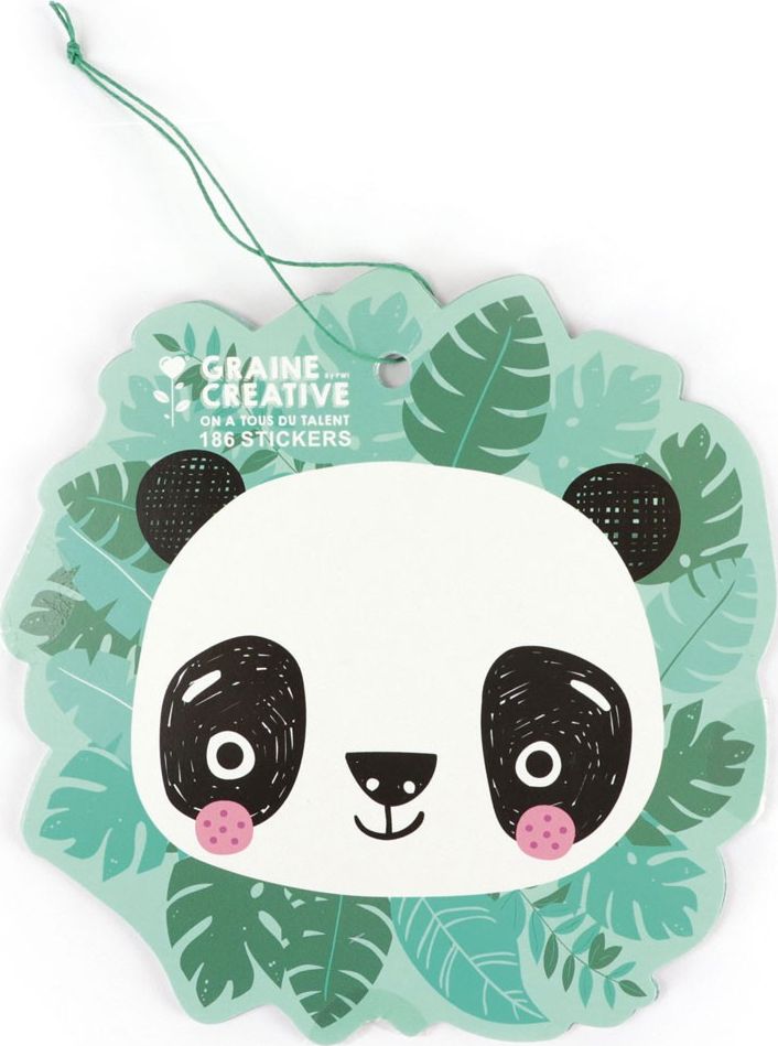 Graine Creative Książeczka z naklejkami Zwierzęta