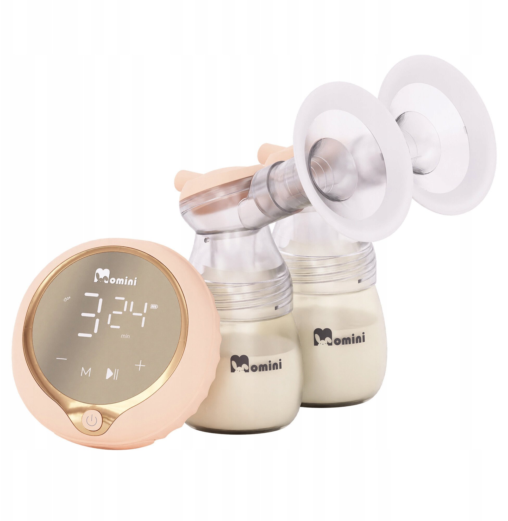 Momini MilkySilky belaidis dvigubas elektrinis pientraukis