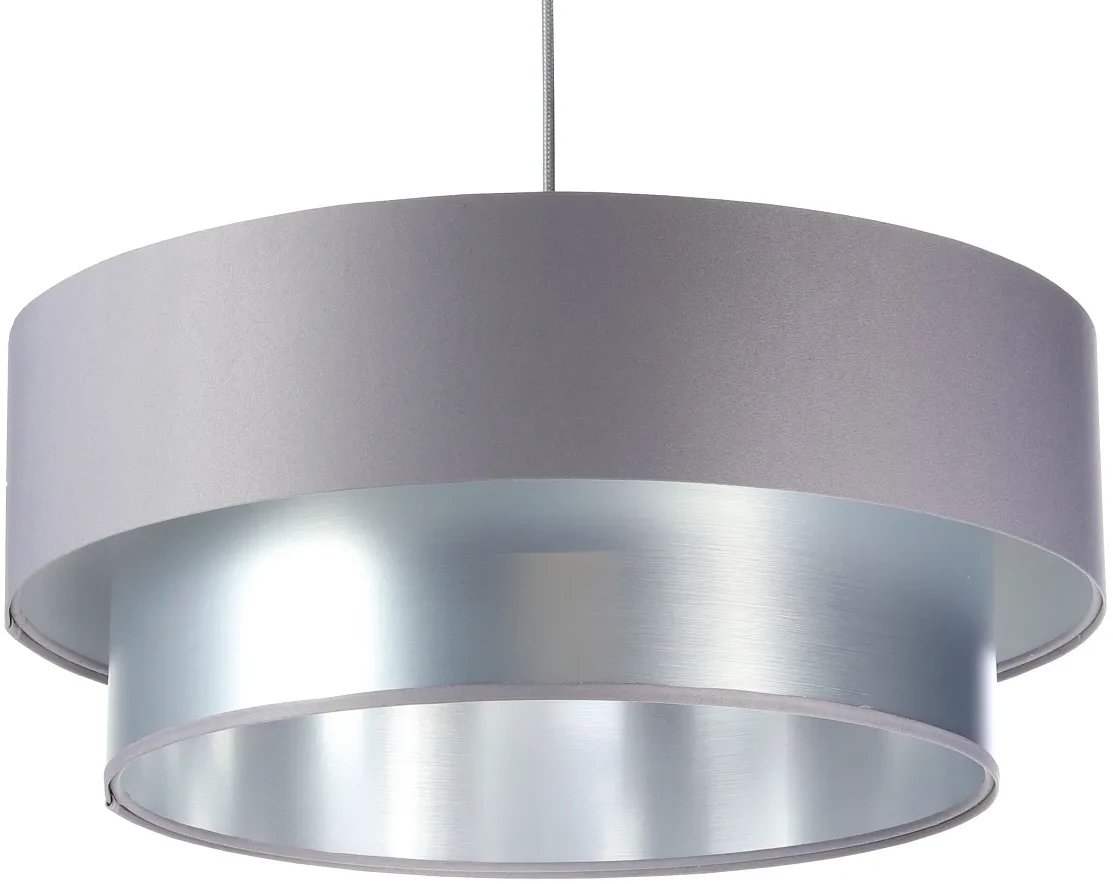 Lampa wisząca DOUBLE GRAY 40 szara/srebrna BPS KONCEPT