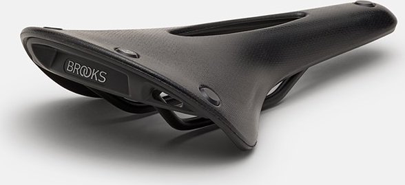 Brooks Siodełko BROOKS C17 CARVED, Black, Steel Rail, Waga 446g, Linia Cambium