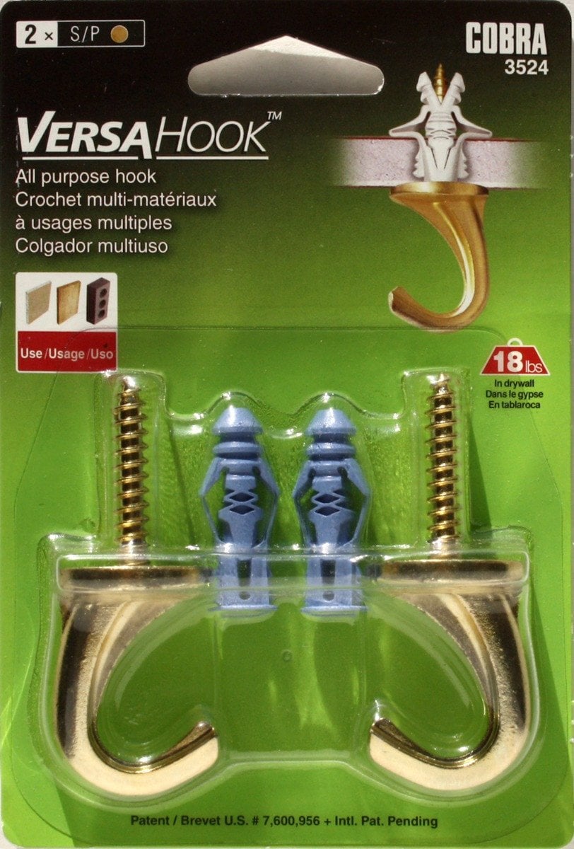 HOOK VERSA 6X66 BRASS 2 PCS