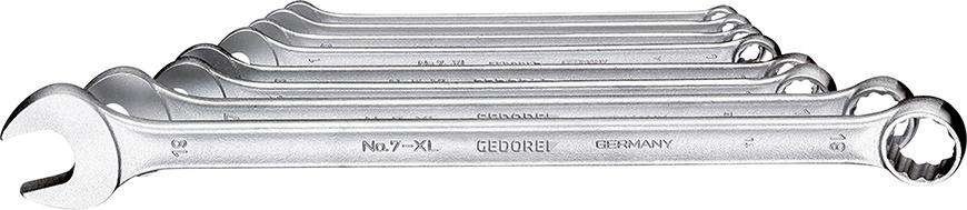 Zestaw kluczy płasko-oczkowych DIN3113A8-częściowy dł. 8-19mm Gedore