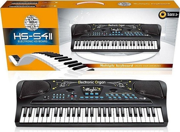 Organy 54 klawisze na baterie z mikrofonem