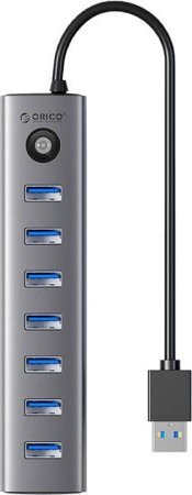 HUB USB Orico Adapter Hub Orico CL7U USB-C do 7x USB 3.0 (szary)
