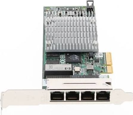 HP Karta Rozszerzeń PCI-E NC375T 4x RJ45 1Gb - 538696-B21
