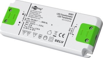 Goobay Transformator prądu stałego do LED 19 - 34 (DC)/12 W