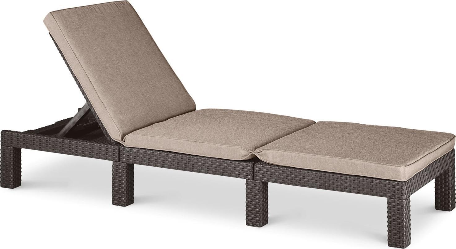 Allibert Leżak ogrodowy DAYTONA DELUXE brązowy