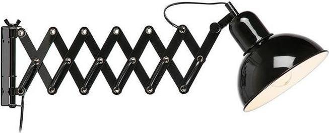 Kinkiet Markslojd Nożycowa LAMPA ścienna RIGGS 108105 Markslojd metalowy kinkiet harmonijka czarna