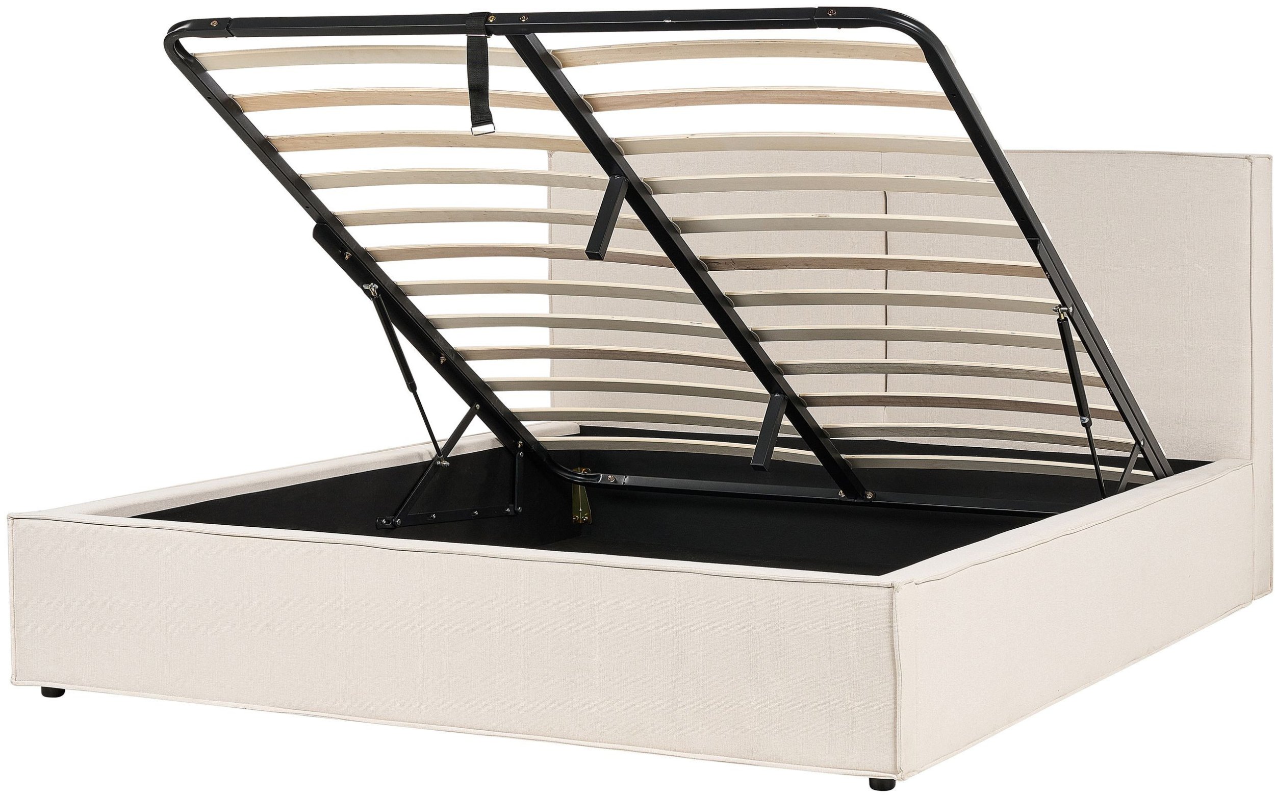 Łóżko z pojemnikiem MOISSAC 180 x 200 cm Beżowy