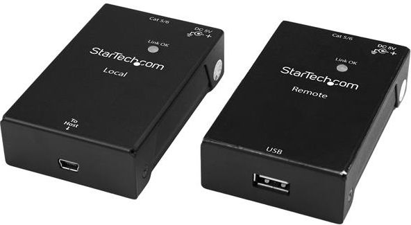 Adapter USB StarTech USB2001EXTV USB - RJ45 Czarny (USB2001EXTV)