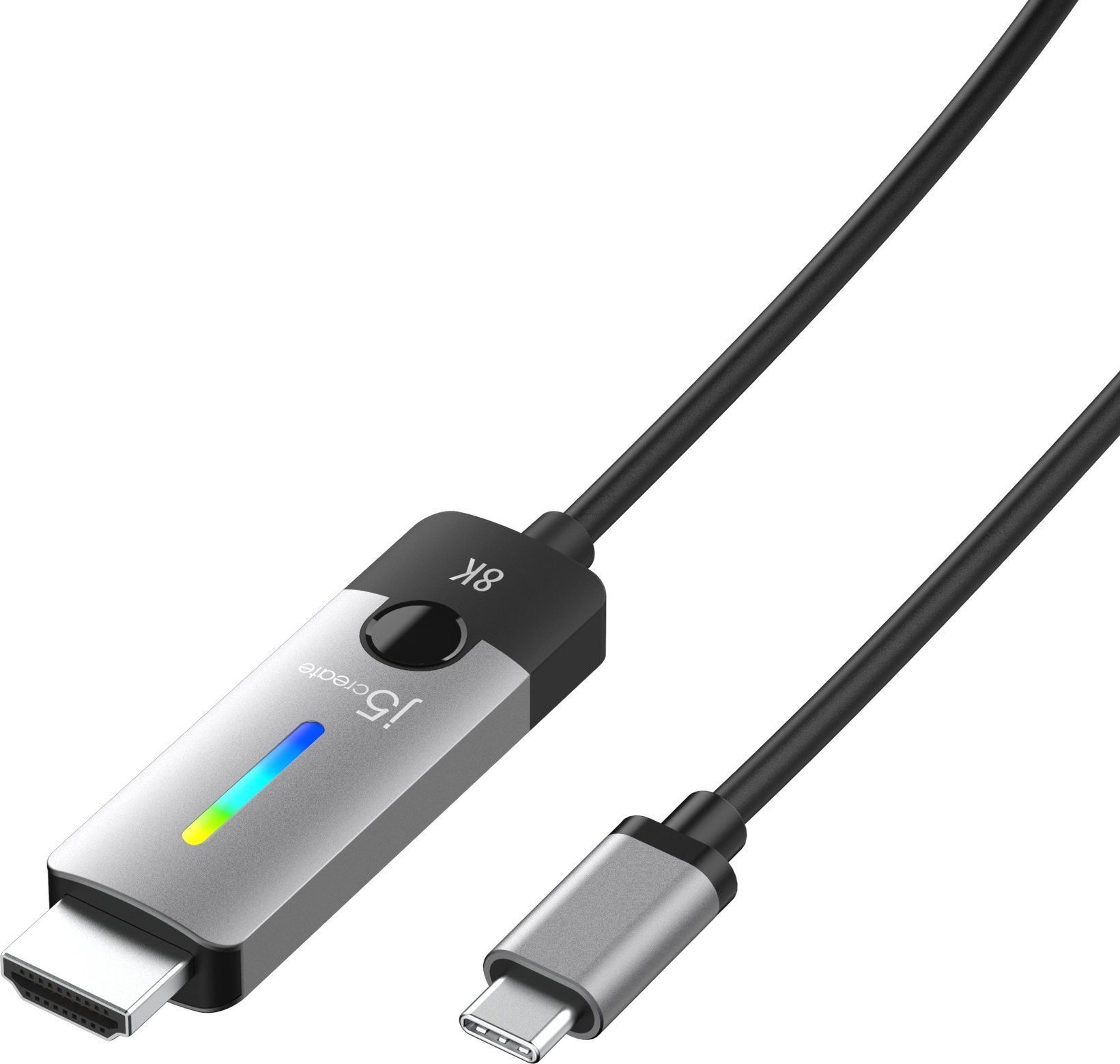 Adapter USB j5create j5create JCC157 1,79 m USB Type-C HDMI Czarny, Szary