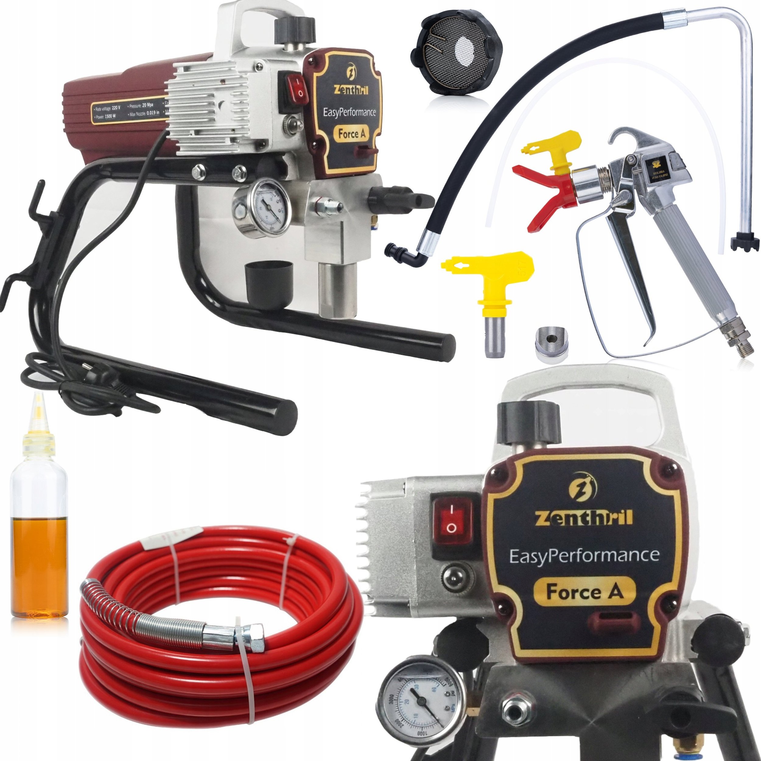 Rosfix Agregat malarski Zenthril Force A 1500W 20Mpa 0,019", 1,8L/min, seria EasyPerformance