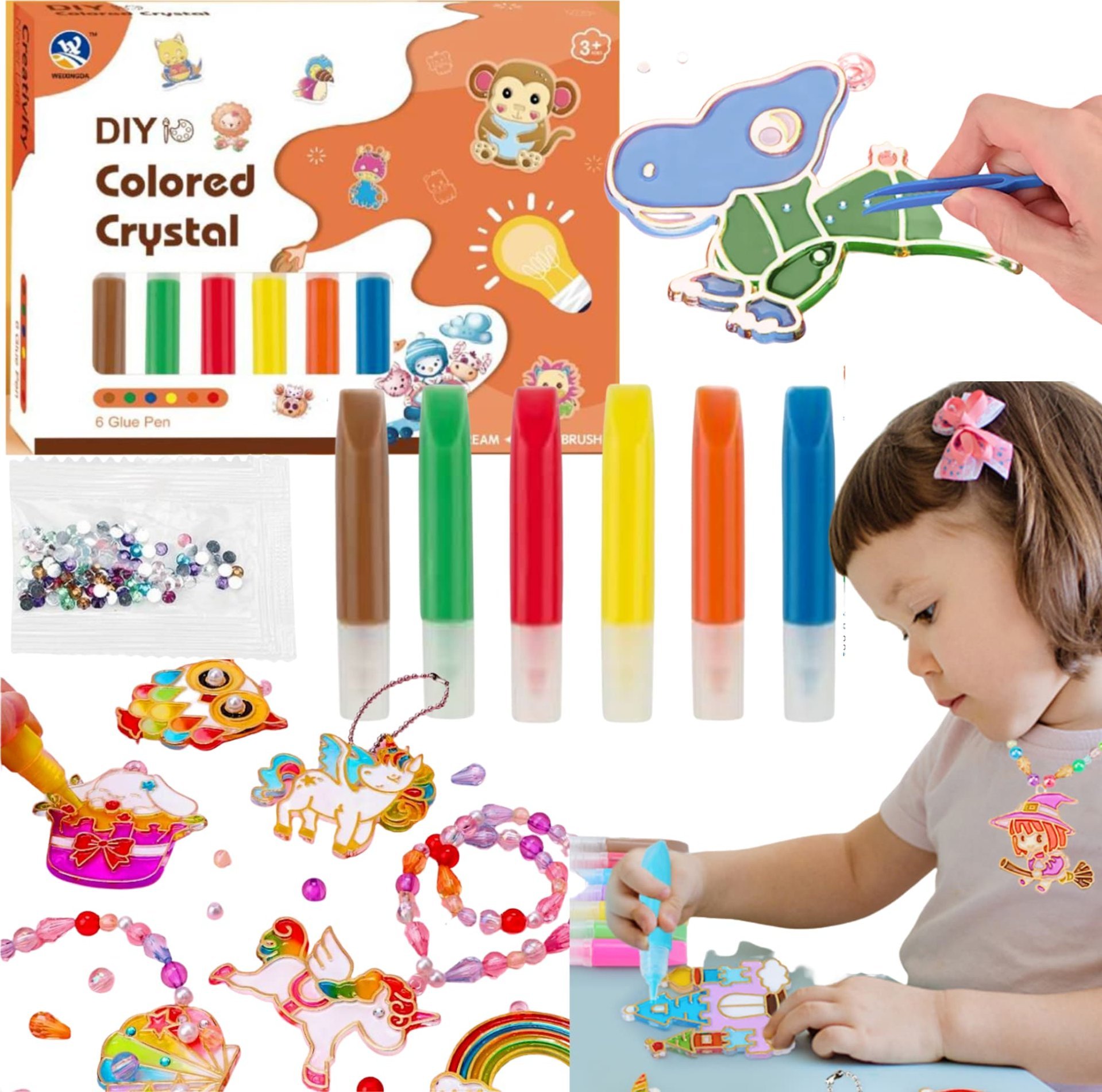 ProNice Zestaw Artystyczny Kreatywny Do Malowania Szablony Wzory Zawieszki Nauka