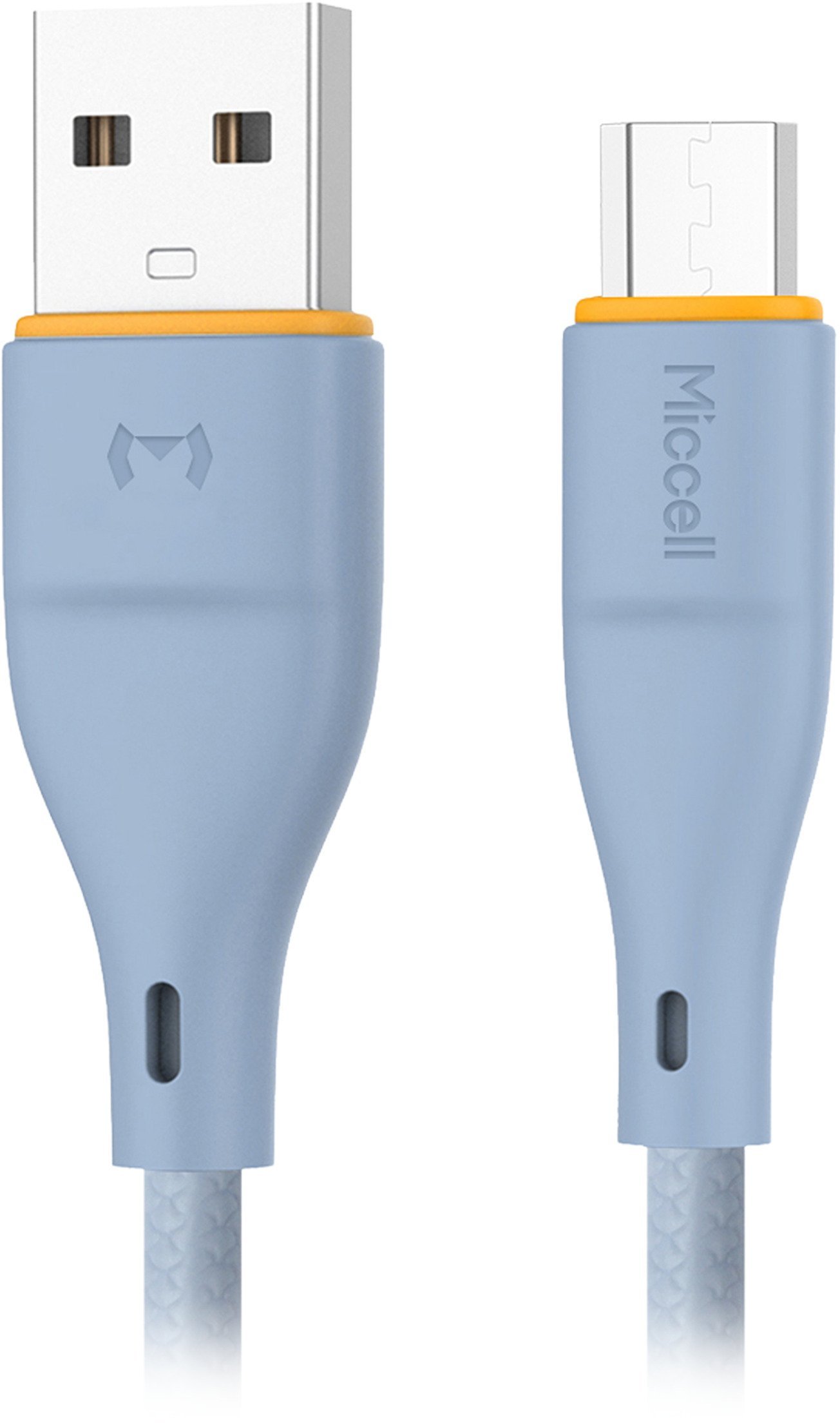 Kabel USB Orno USB-A - microUSB 1 m Niebieski