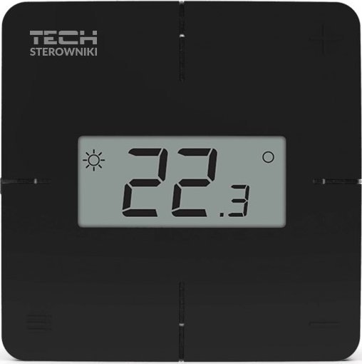 Tech Tech przewodowy regulator pokojowy R-X dedykowany do listwy L-X czarny STRXBK