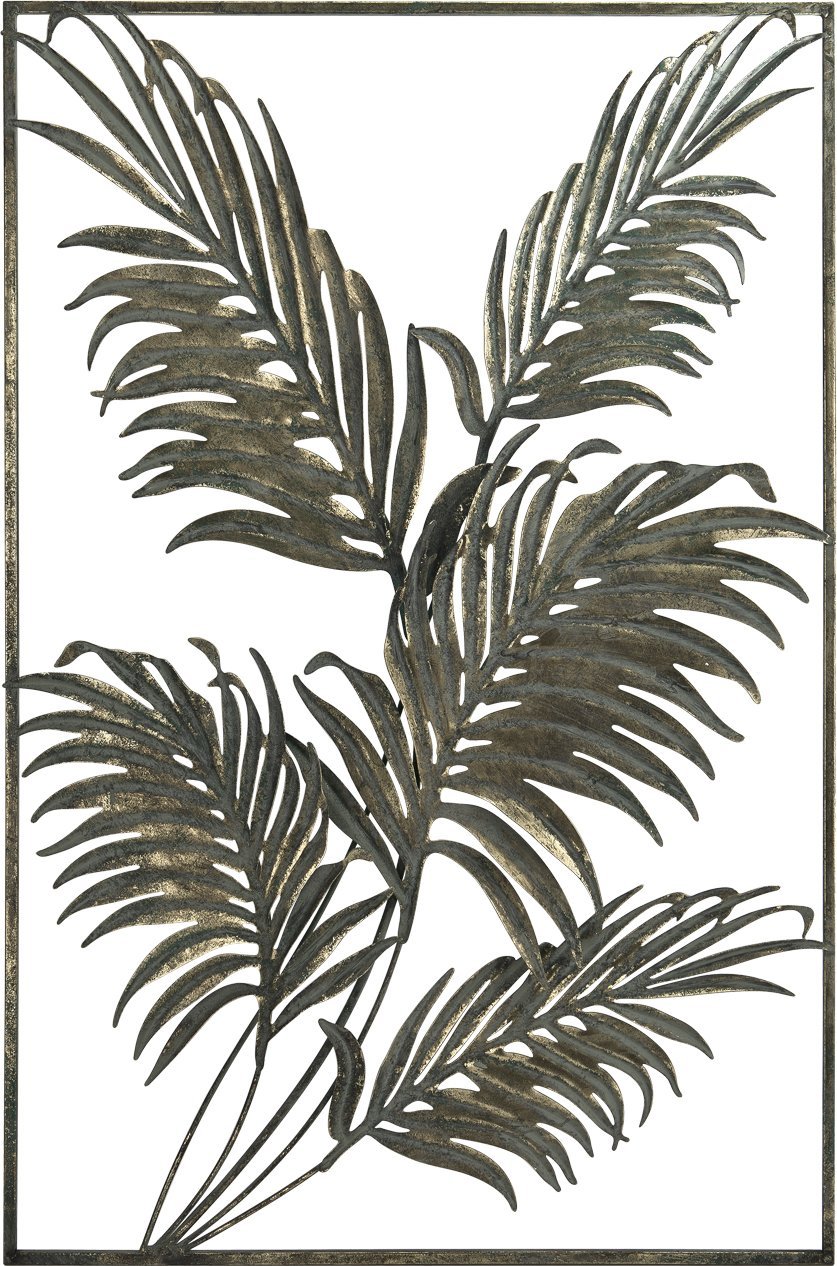 Art-Pol Dekoracja ścienna metalowa liście złoto-zielone 142541