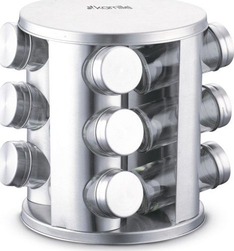 Kamille Stojak obrotowy na przyprawy 12 elementowy KM-7032