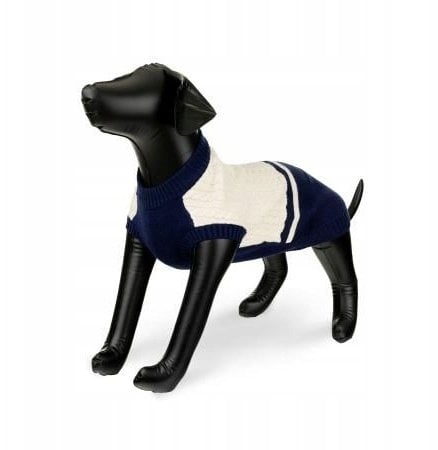 Barry King Sweter dla psa beżowo-granatowy, rozmiar XL, 50