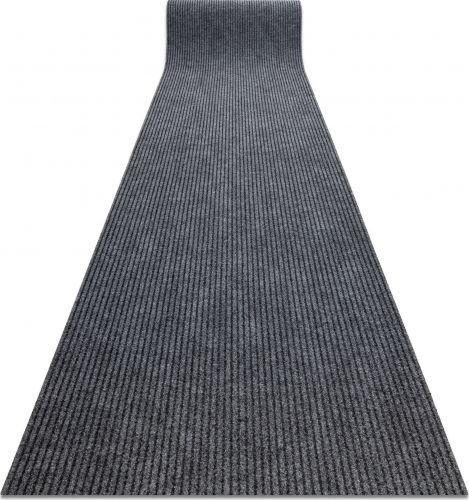 Dywany Łuszczów Wycieraczka antypoślizgowa 100 cm GIN 2126 liverpool zewnętrzna, wewnętrzna, na gumie - szary, 120x880 cm