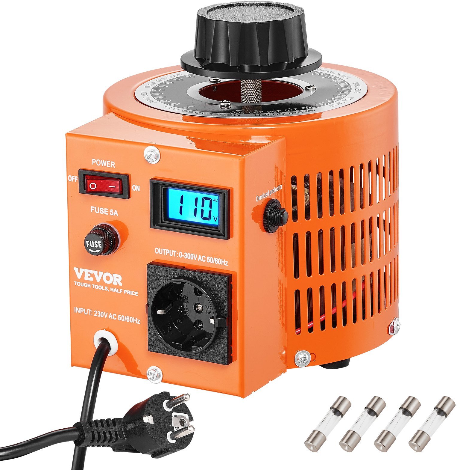 Regulator napięcia 1000V 0-300V 6,6A z wyświetlaczem LCD CE