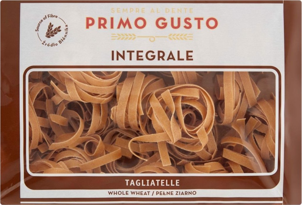 Primo Gusto Primo Gusto Integrale Makaron pełnoziarnisty tagliatelle 500 g