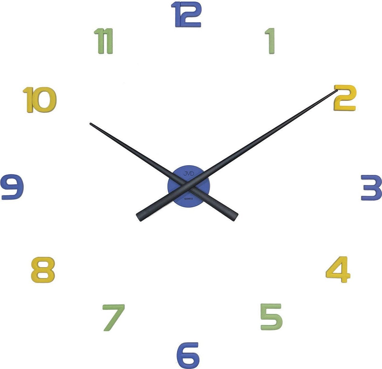 JVD Zegar ścienny naklejany kolorowy JVD HT466.2 na ścianę, szybę..