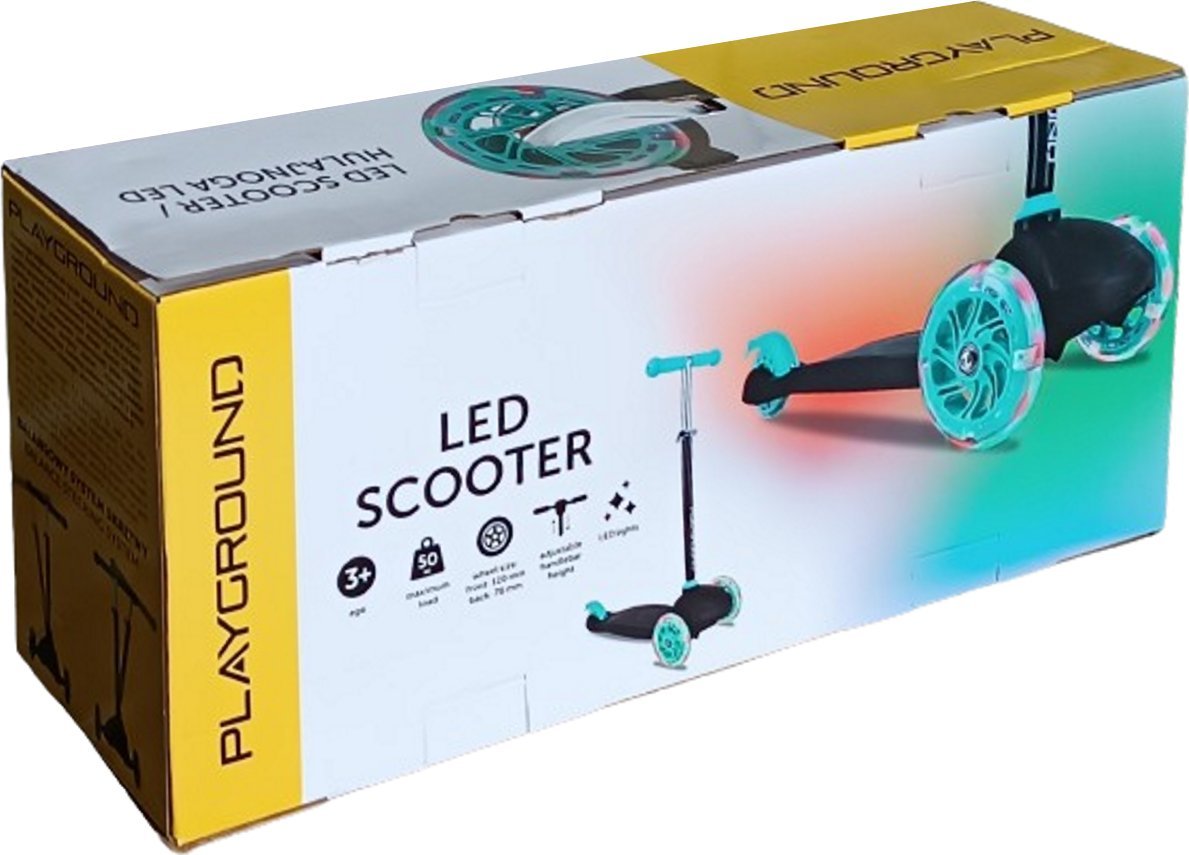 Hulajnoga Playground Trójkołowa Hulajnoga LED - PlayGround do 50kg