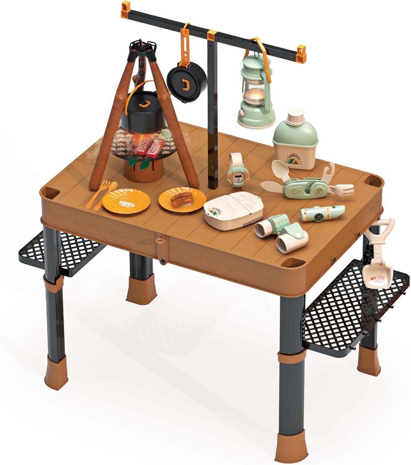 Zestaw maÅy camping do odgrywania rÃ³l stolik skÅadana walizka