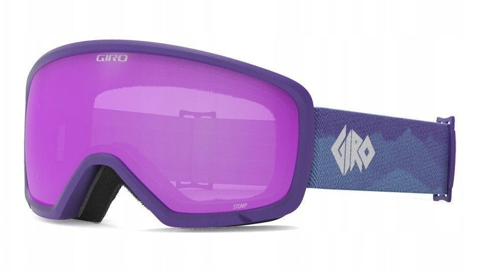 Gogle zimowe juniorskie GIRO STOMP PURPLE LINTICULAR (szyba AMBER PINK 19-42% S2) (NEW 2024/2025)