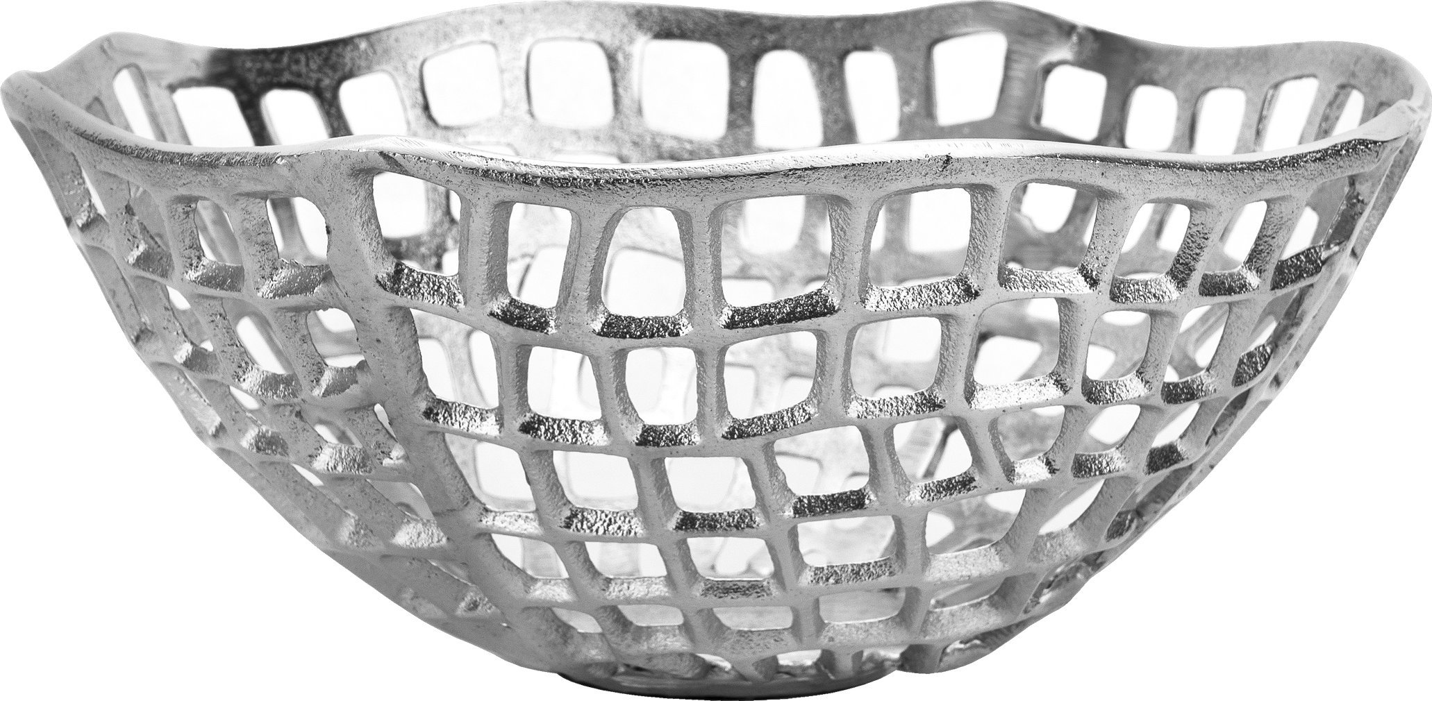 Patera ozdobna kosz 36 cm srebrna IR0183