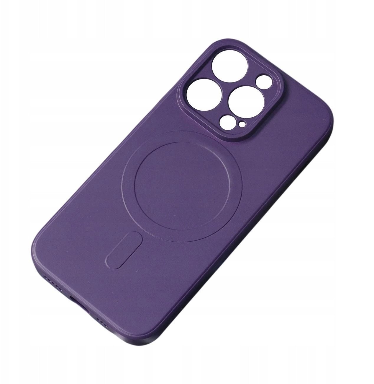 Etui Silicone Case z MagSafe na Samsung Galaxy A36 5G - fioletowe