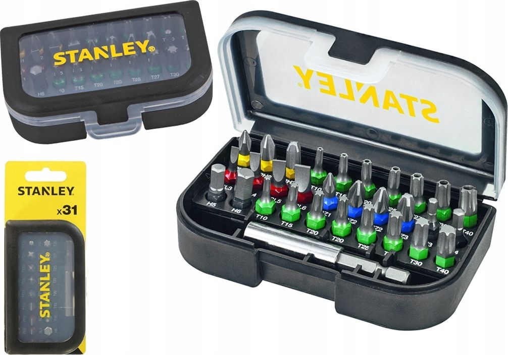 Stanley zestaw bitów 31 elementów (STA60490-XJ)
