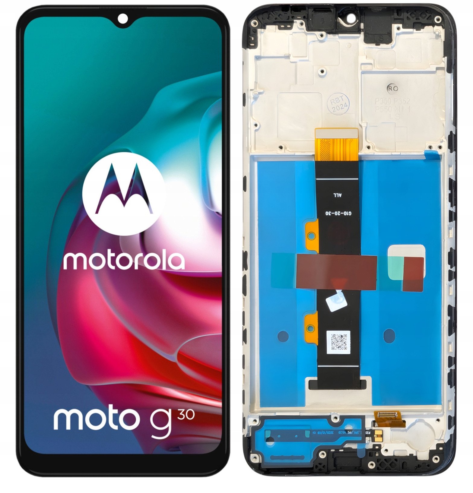 WYŚWIETLACZ EKRAN LCD DO MOTOROLA MOTO G30 RAMKA PAML0000IN