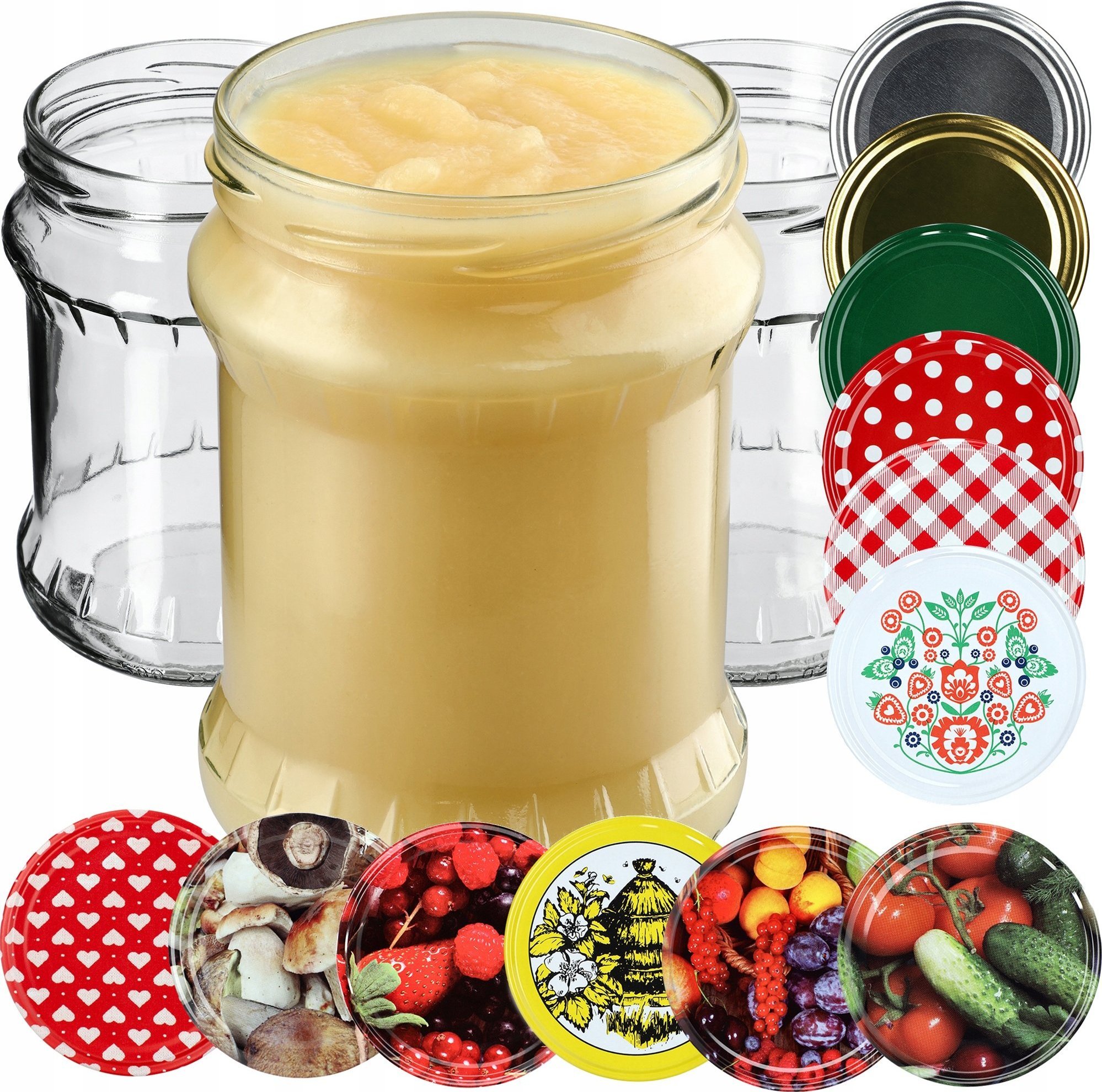 Kadax 16x Słoik Szklany 500ml Na Przetwory Zakrętka fi82