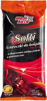 Moje Auto NASĄCZONE ŚCIERKI CZYSZCZĄCE DO KOKPITU BŁYSZCZĄCE MA 19-078