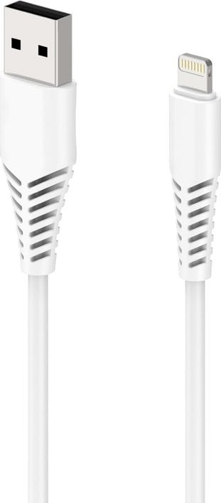 Kabel USB 2GO Lightning - USB-B 1 m Biały (797288)