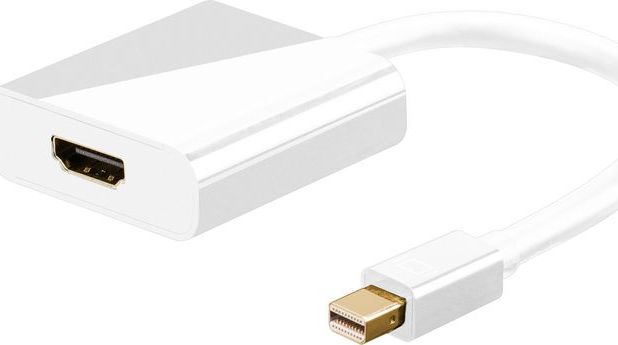 Adapter AV MicroConnect DisplayPort Mini - HDMI biały (MDPHDMI)