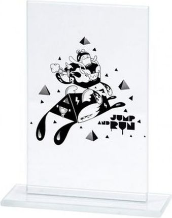 Victoria Sport Trofeum szklane grawerowane + wypełnienie farbą M65C