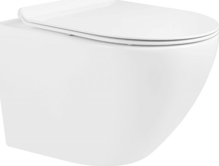 Miska WC Mexen Mexen Lena miska wc Rimless z deską wolnoopadającą slim, duroplast, biała - 30224000