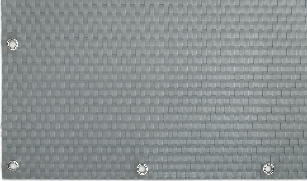 Basari Mata osłona na balkon OCZKOWANA NA WYMIAR SZARY