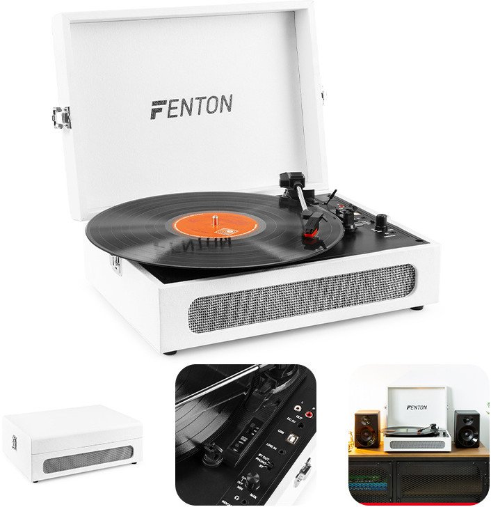 Gramofon Fenton Gramofon w walizce RP118F wejście/wyjście BT beżowy one size