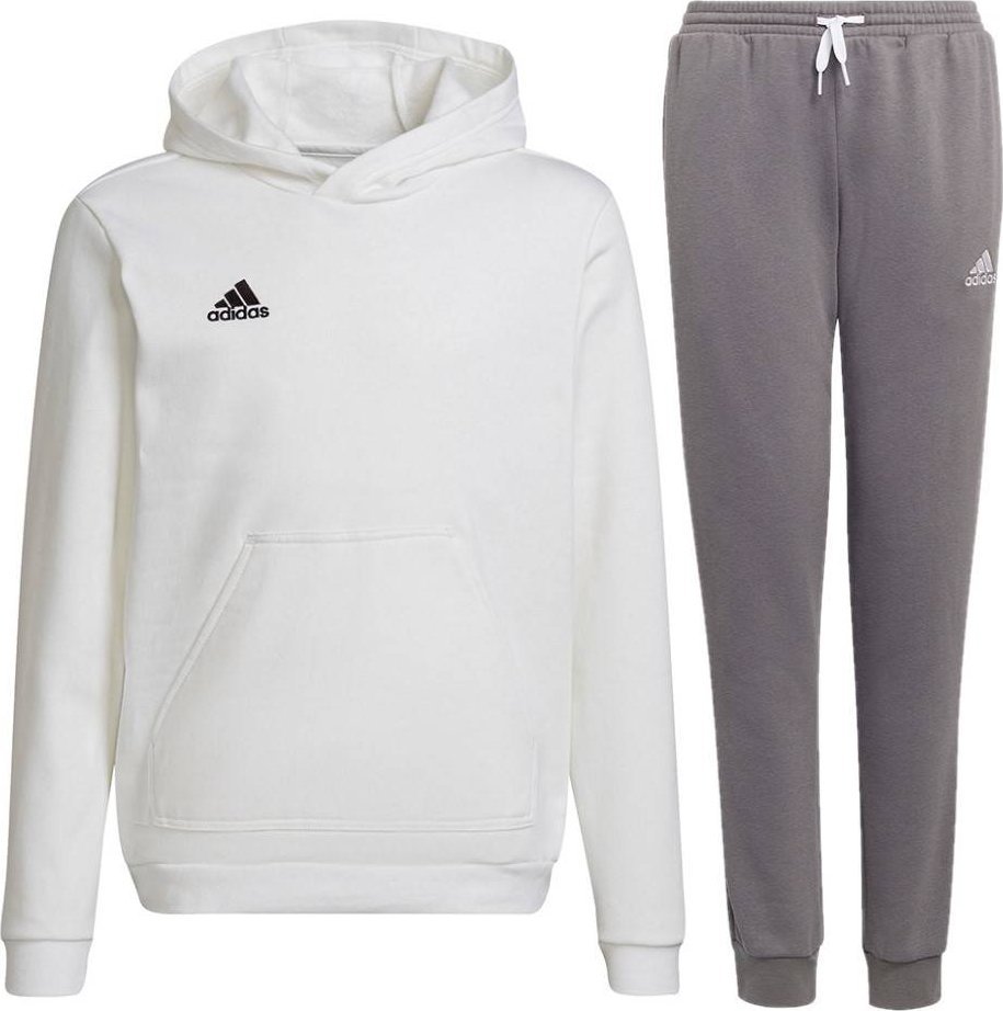 Adidas Dres dziecięcy Adidas Entrada 22 komplet biały + szary